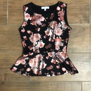 Tight fit at chest and loose ruffle blouse